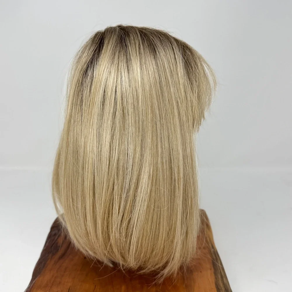 Wigs for Every Woman Wig & Wig Care Naples Blonde Ombre Dark Roots with Bangs